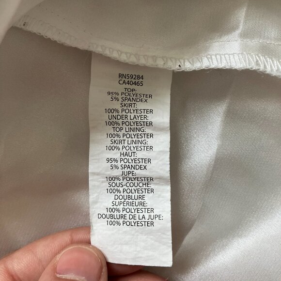 Children’s Place White Special Occasion Dress Size 5/6 | GUC Tulle Floral - Picture 4 of 16